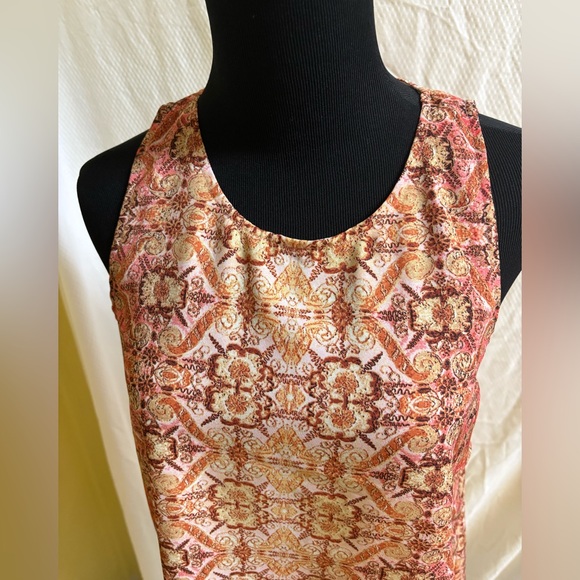 Fourteenth Place Elegant Multicolor Patterned Tank Top Size M EUC - Picture 2 of 9